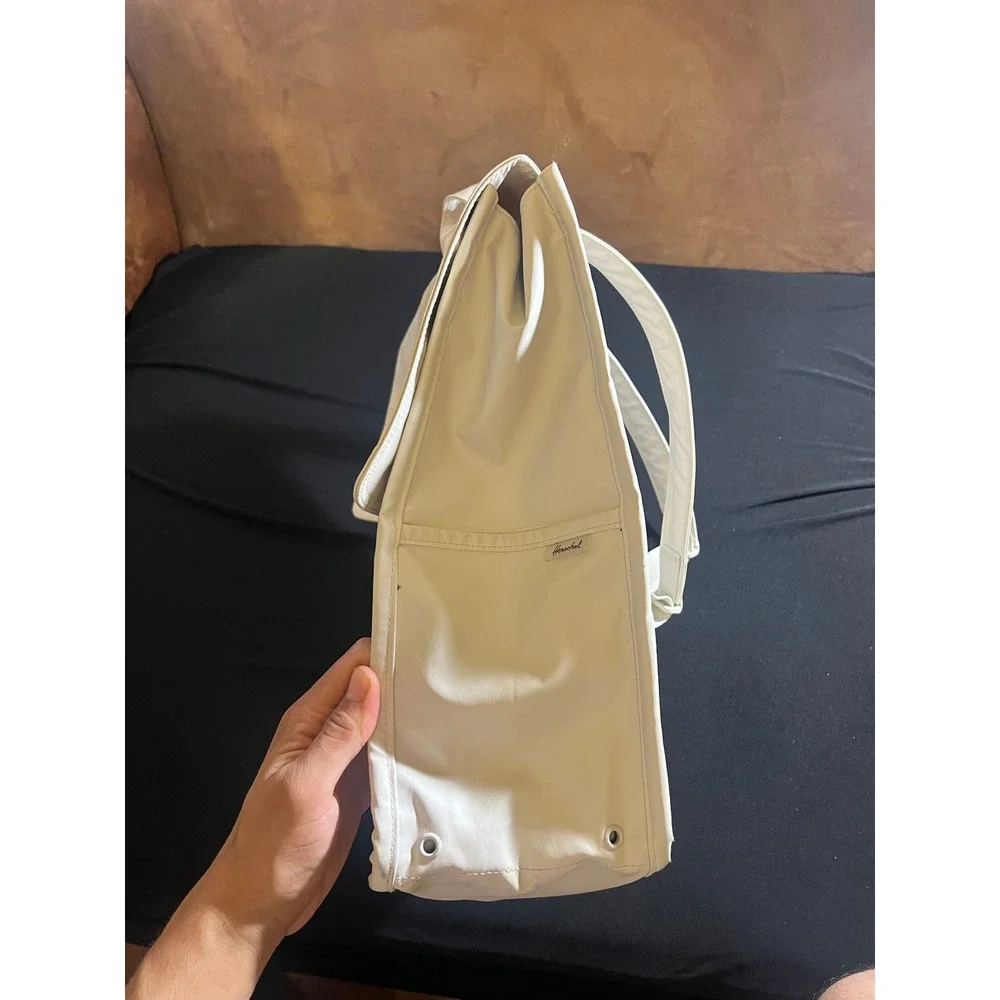 Herschel Supply Co. City Backpack Off-White Buckle Flap Top Bag Mens Womens